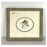 Cardinals watercolor painting by Robert Barnes,