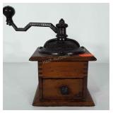 Wooden coffee grinder. Base is 6x6 inches and box