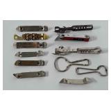Bottle opener lot. Some are advertising pieces.