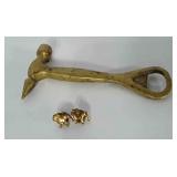 Brass Hammer bottle opener (6 inches long) and