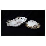 Painted China, covered dish made in Japan (7.5")