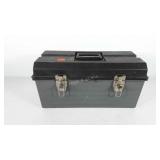 Toolbox full of tools, includes paint brushes,