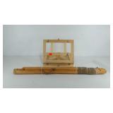 Collapsible wooden artist easel