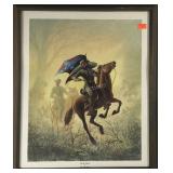 JEB Stuart print by James Thomas Newmann, signed,