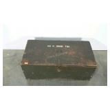 Footlocker trunk, age worn as shown