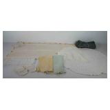 Textiles, includes six napkins, two monogrammed