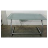 Frosted glass desk, 30 x 56 x 30 TOP NOT
