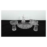 Glassware, fostoria, includes cream and sugar