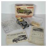 Hubley 1932 Chevrolet Phaeton model kit. Contents
