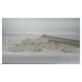 Textiles: striped table runner, measures 64"