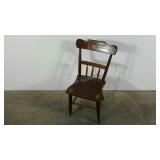 Project chair, needs some attention, damage as