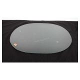 Glass table topper, needs cleaned, 26.5" L x 22"