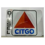 Citgo Diesel metal advertising piece. 48"×36".