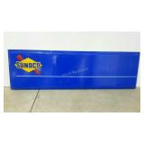 Sunoco plastic advertising piece. 72"×22".