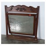 Antique Oak Dresser Mirror only. 39wx42" high