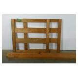 Twin sized This End Up style bed. Headboard,