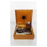 Humidor box with cigars and canteen, seller code