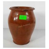 Vase, 8" h, has damage, condition as shown, seller
