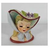 Napco head vase, made in Japan, 6" h, seller N-5
