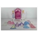 Disney princess magnetic doll dress up, includes