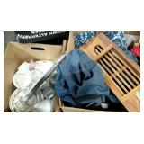 Skid lot, includes pillows, textiles, picture