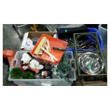 Skid lot: painting supplies CDs,faux plant ,