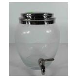Glass drink dispenser, 11" h