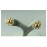 14k pearl stud earrings