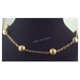 Gold over sterling necklace 25in