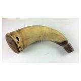 Carved powder Horn small hole