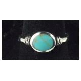 Size 7 Sterling silver ring with stone