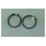 Sterling silver Bali hoop nose ring