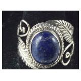 Size 11 Bali Sterling 4.69ct lapis lazuli