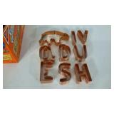 Box of cookie cutters