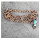 Log Chain. About 12.5ft long, 1.5" Links, hooks