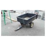 Lawn Tractor Dump Cart, about 30x42" bed, used