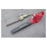 Two-pc Tool Lot. Homelite Electric Blower, and