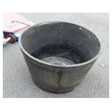 Poly Barrel type Outdoor Planter, 24x15" high