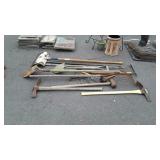 Long Handled Tools lot.shovels, maddox, rake,