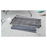 Storage Shelf Parts Lot. 3 Wire metro Style