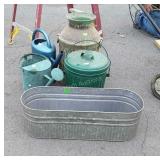 Outdoor Metalwares Lot, included is a galvanized