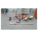 Tools lot. Brush Axe, 3 weedeater Parts lot only