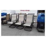 Set of 6 Outdoor Chairs, all swivel rocker types,
