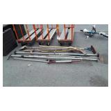 Long Handle Tools lot. Spade fork, shingle