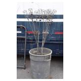 10 Yard Tiki Torch Stands with the Rubbermaid