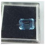 Emerald Cut Blue Topaz 8.5 ct