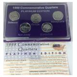 1999 Commemorative Quarter Platinum Coin Set