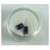 Lot of 2 Iolite .40 TCW