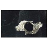Sterling Silver Ring Mounting Size 7.5