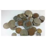 Lot of 50 Foreign Coins